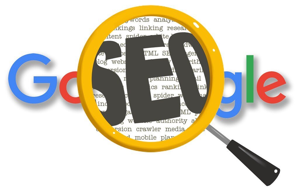 Imagem ilustrativa sobre SEO Local com gráficos e elementos relacionados a busca local